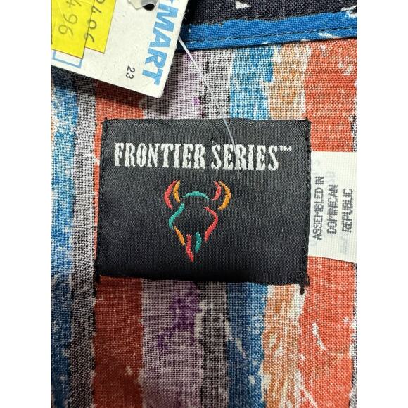 NWT Frontier Series Men's Long Sleeve Striped Western Button Up Shirt - Size XL - Picture 3 of 4